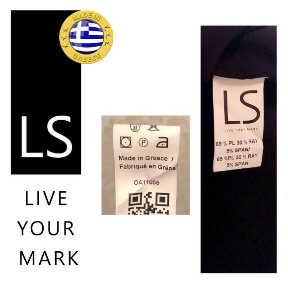 Luxury Unique La Stampa made in Greece Black cargo dress, One shoulder - Picture 6 of 7